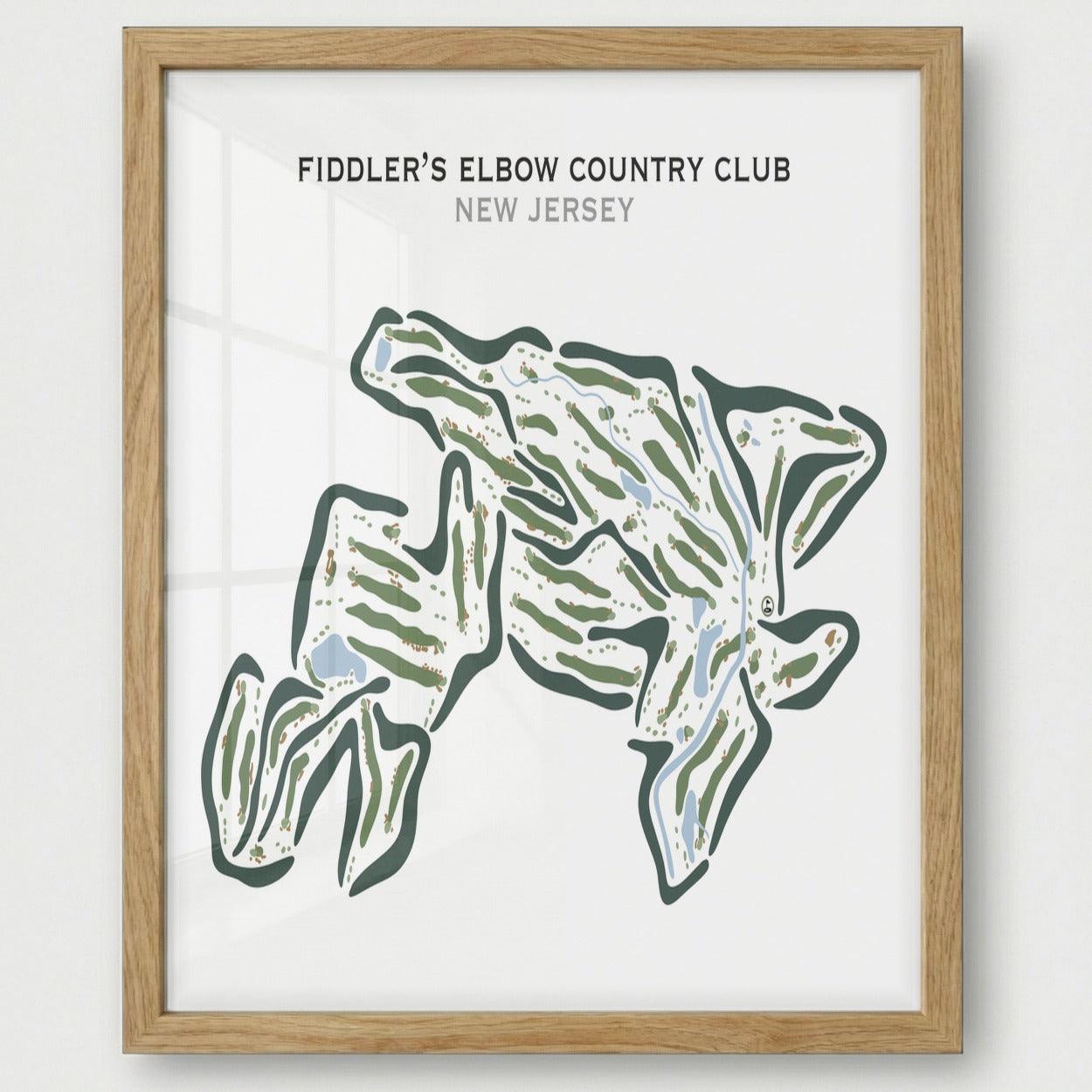 Fiddler's Elbow Country Club, New Jersey - Printed Golf Courses