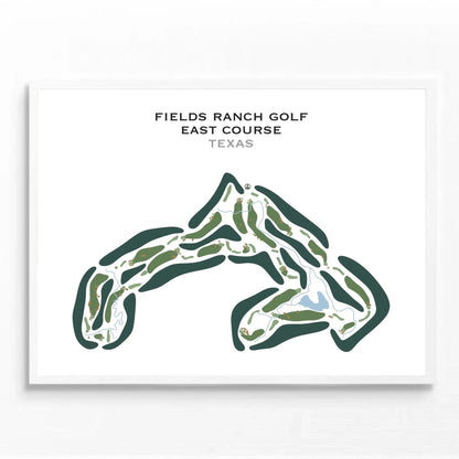 Fields Ranch - East Course, Texas - Printed Golf Courses