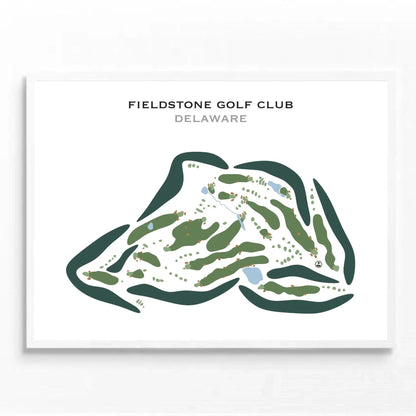 Fieldstone Golf Club, Delaware - Printed Golf Courses
