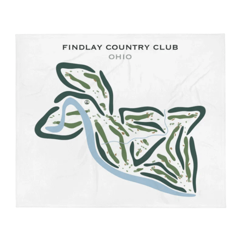 Findlay Country Club, Ohio - Printed Golf Courses