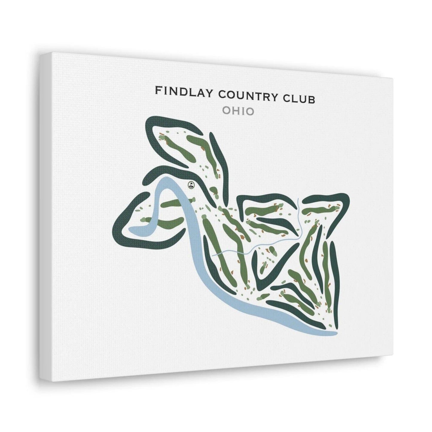 Findlay Country Club, Ohio - Printed Golf Courses