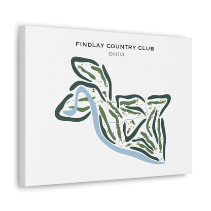 Findlay Country Club, Ohio - Printed Golf Courses