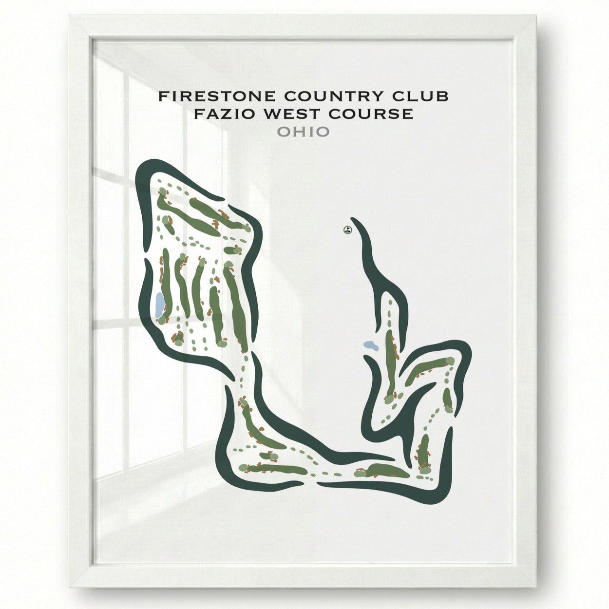 Firestone Country Club, Ohio - Printed Golf Courses