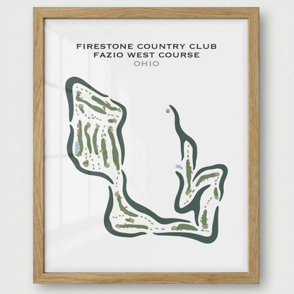 Firestone Country Club, Ohio - Printed Golf Courses