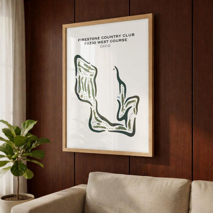 Firestone Country Club, Ohio - Printed Golf Courses