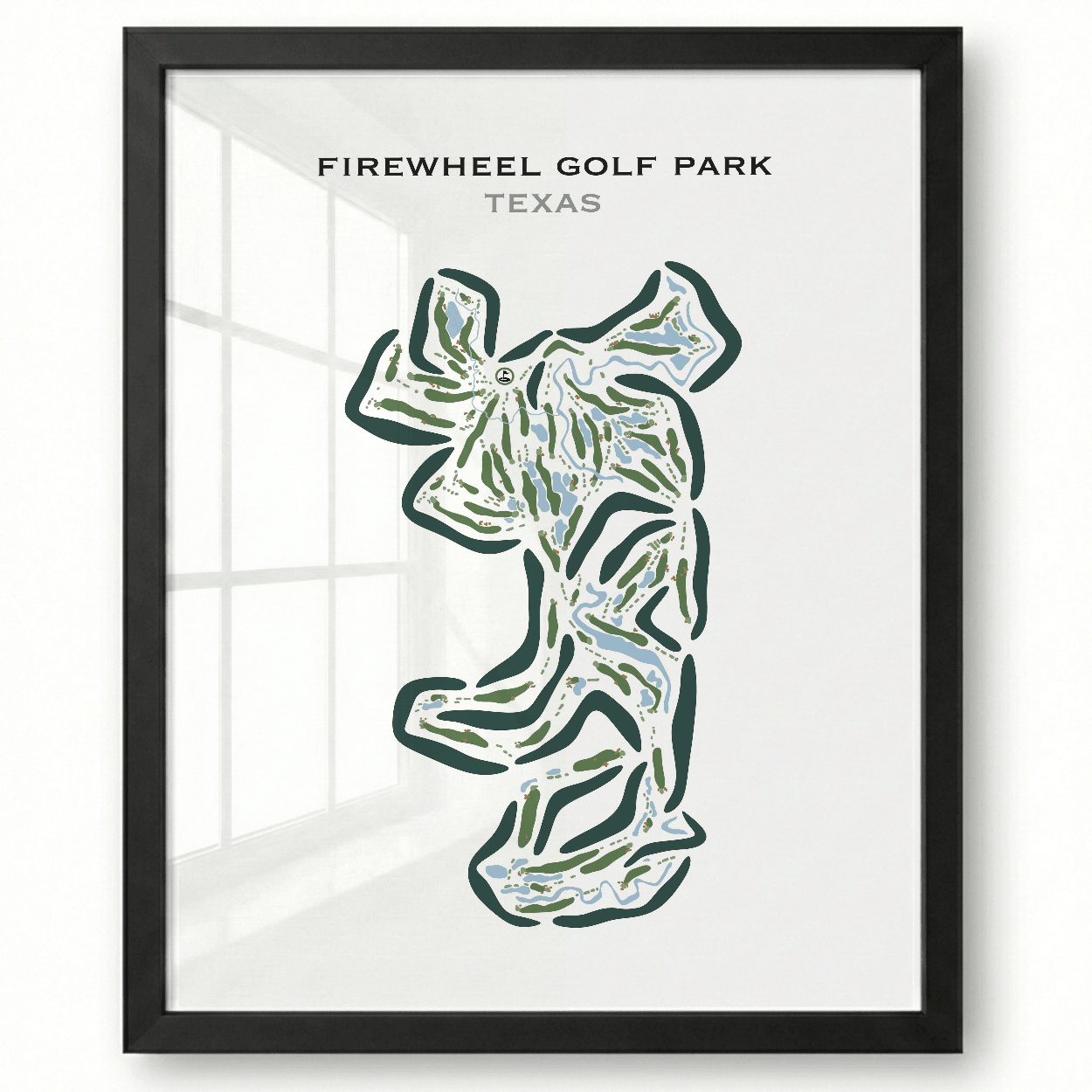 Firewheel Golf Park, Texas - Printed Golf Course