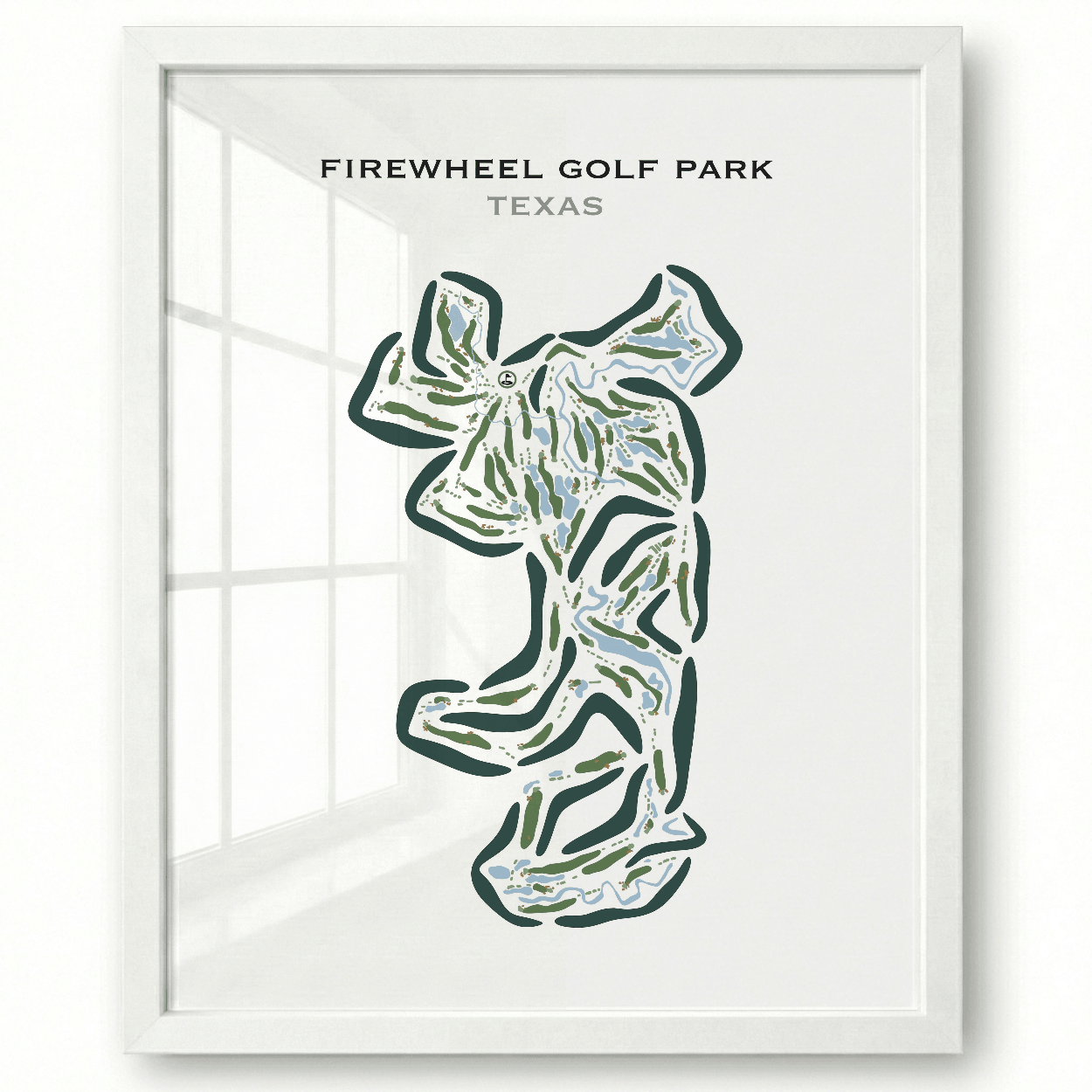 Firewheel Golf Park, Texas - Printed Golf Course