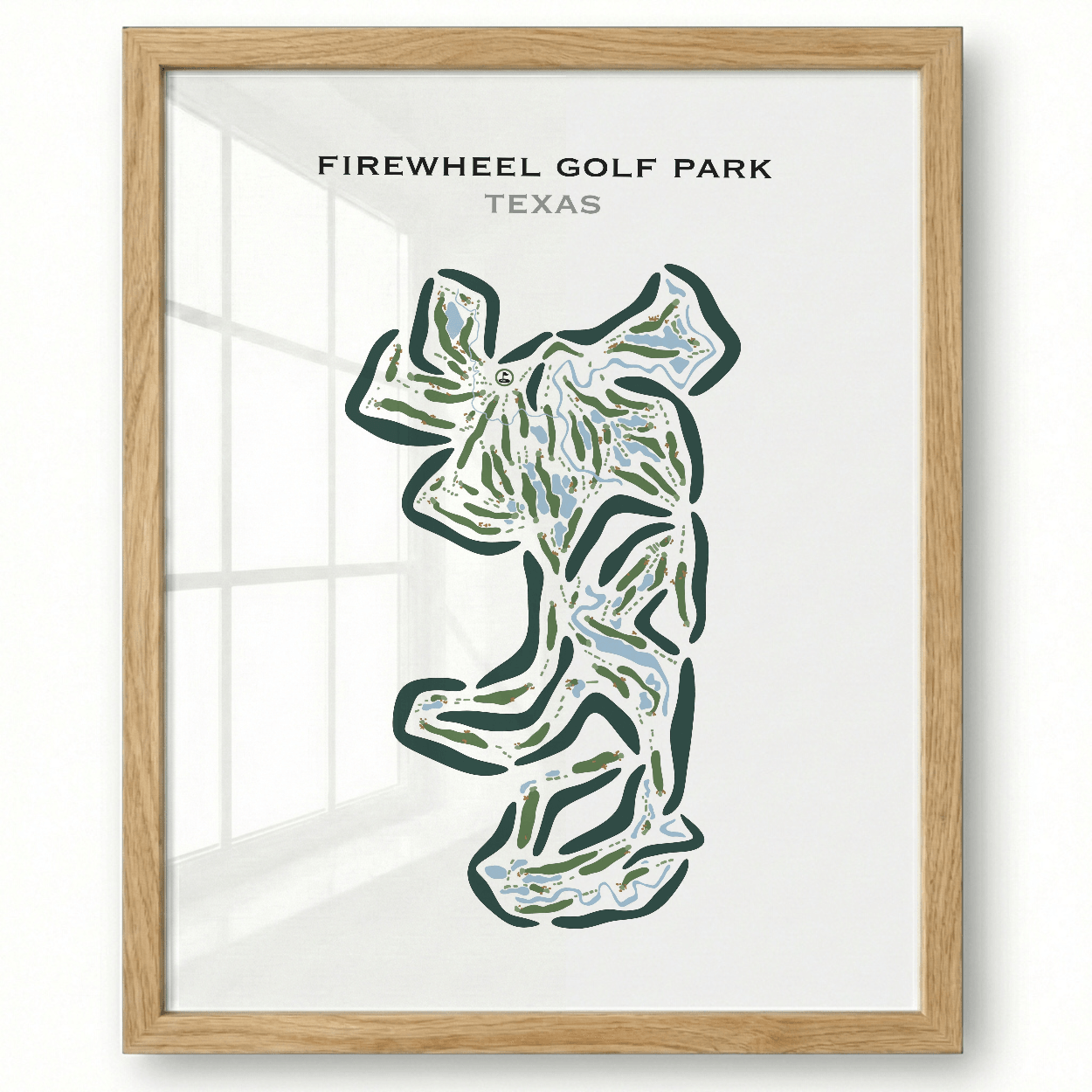 Firewheel Golf Park, Texas - Printed Golf Course