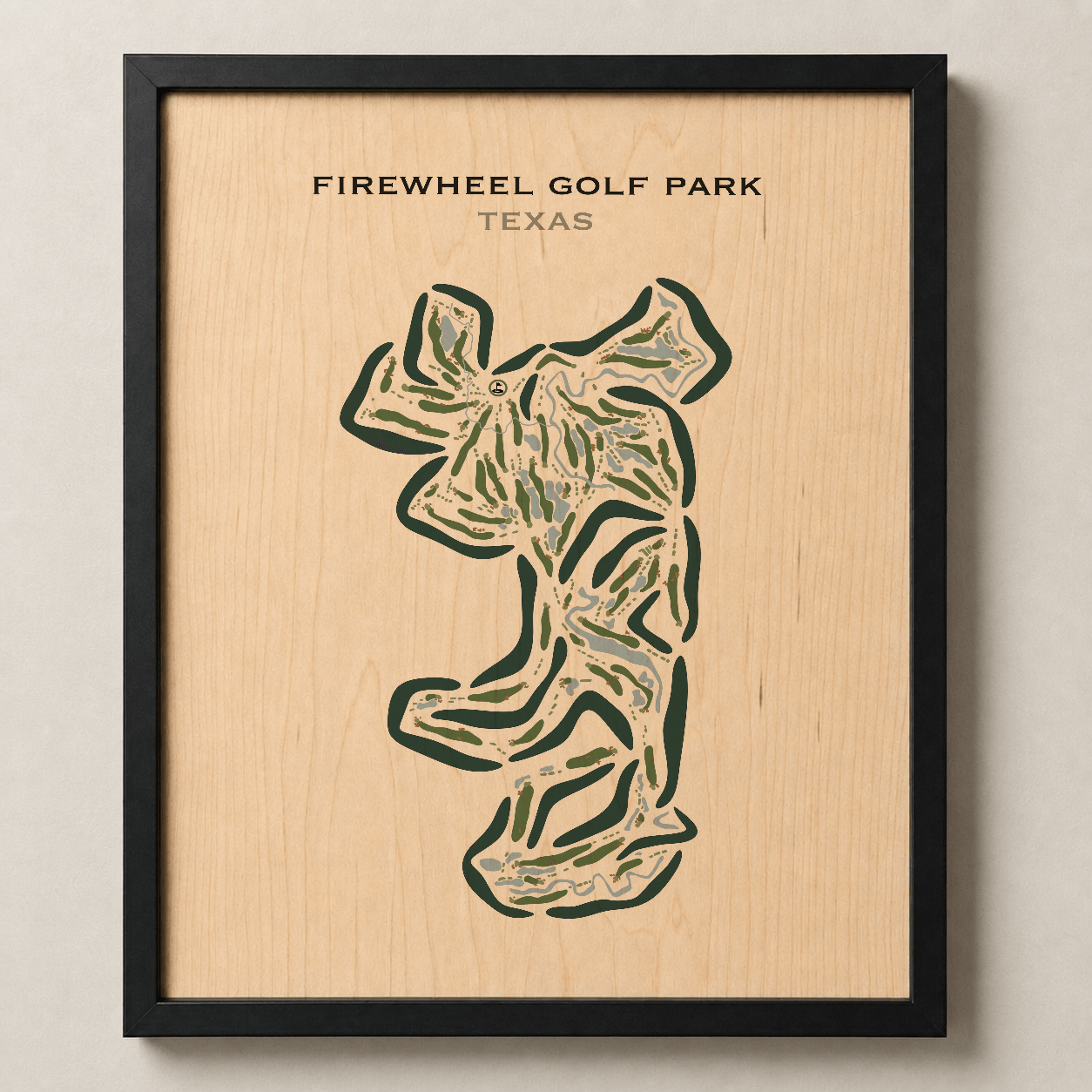 Firewheel Golf Park, Texas - Printed Golf Course