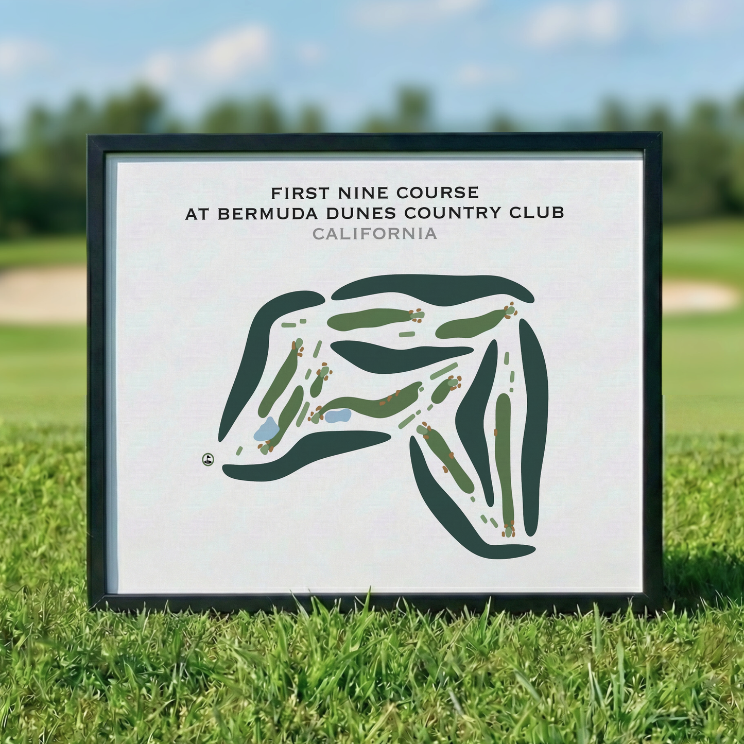 First Nine Course at Bermuda Dunes Country Club, California - Printed Golf Courses