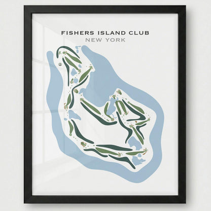 Fishers Island Club, New York - Printed Golf Courses