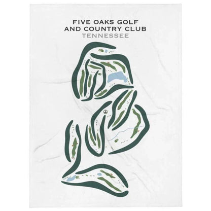 Five Oaks Golf & Country Club, Tennessee - Printed Golf Courses