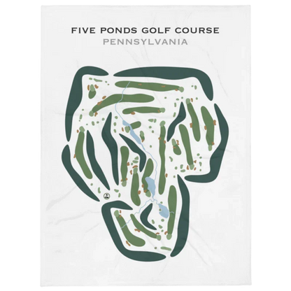 Five Ponds Golf Course, Pennsylvania - Printed Golf Courses
