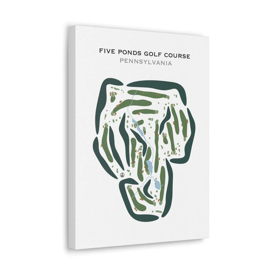 Five Ponds Golf Course, Pennsylvania - Printed Golf Courses