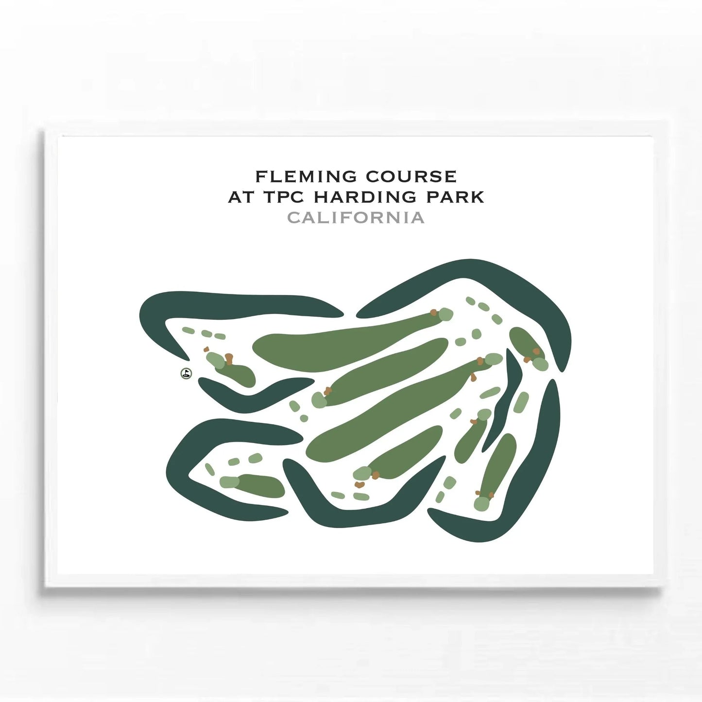 Fleming Course at TPC Harding Park, California - Printed Golf Courses