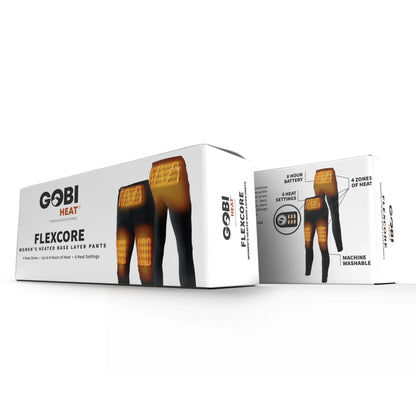 FlexCore Women’s Heated Base Layer Pants – Gobi Heat® - Dual Control - GOLF LEAGUE