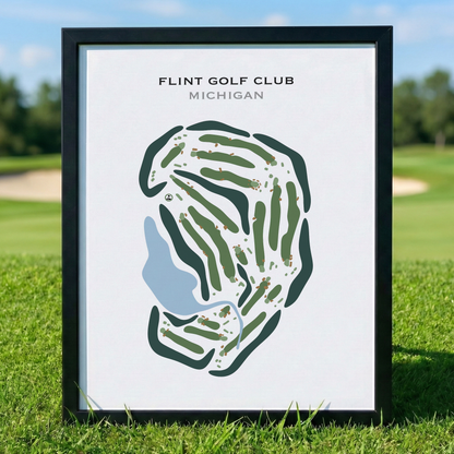 Flint Golf Club, Michigan - Printed Golf Courses