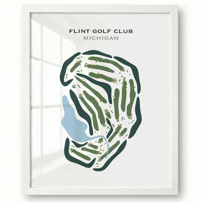 Flint Golf Club, Michigan - Printed Golf Courses