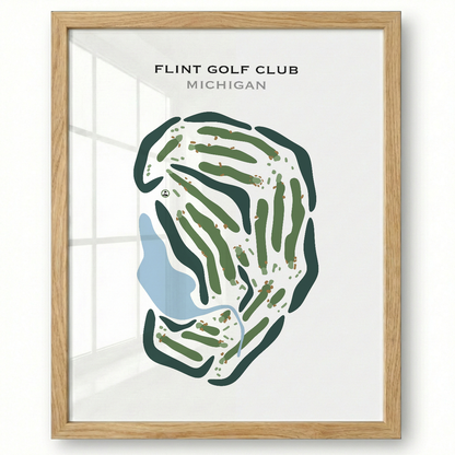 Flint Golf Club, Michigan - Printed Golf Courses