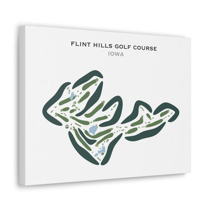Flint Hills Golf Course, Iowa - Printed Golf Courses