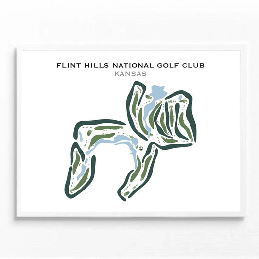 Flint Hills National Golf Club, Kansas - Printed Golf Courses