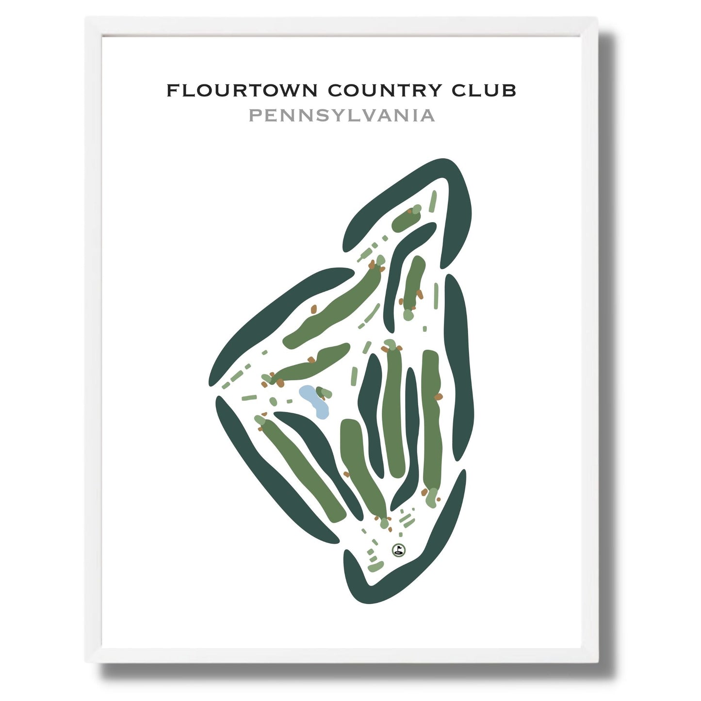 Flourtown Country Club, Pennsylvania - Printed Golf Courses