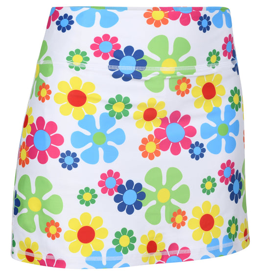 Flower Power Ladies Active SKORT by ReadyGOLF