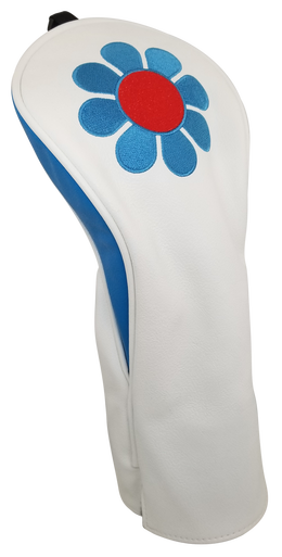 ReadyGolf: Embroidered Fairway Headcover - Flower Child (Blue)