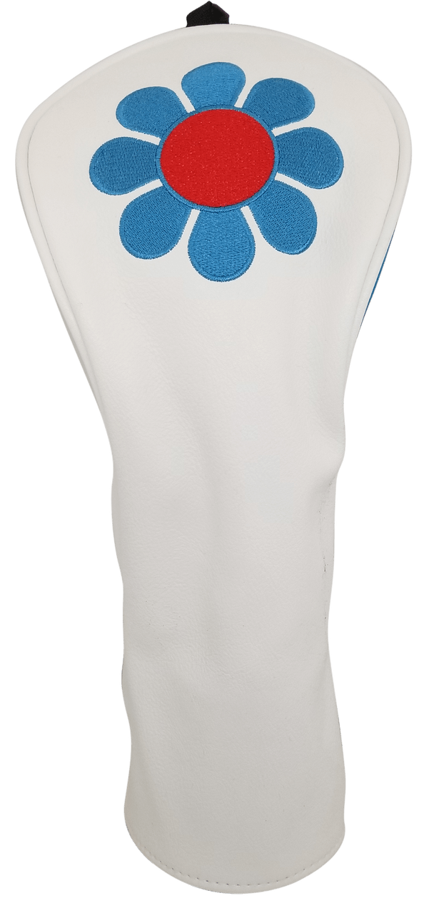 ReadyGolf: Embroidered Fairway Headcover - Flower Child (Blue)