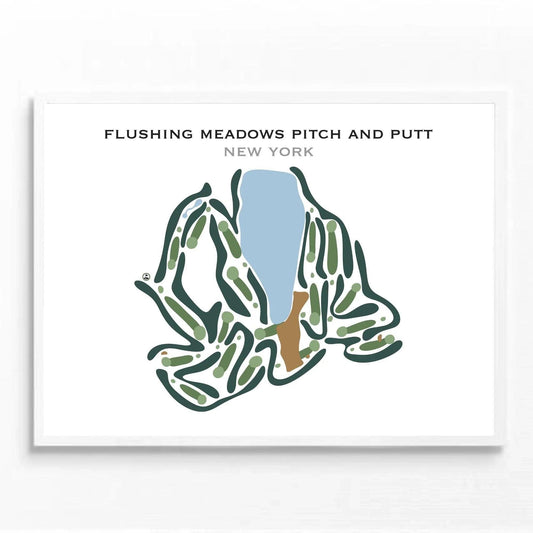 Flushing Meadows Pitch & Putt, New York - Printed Golf Courses
