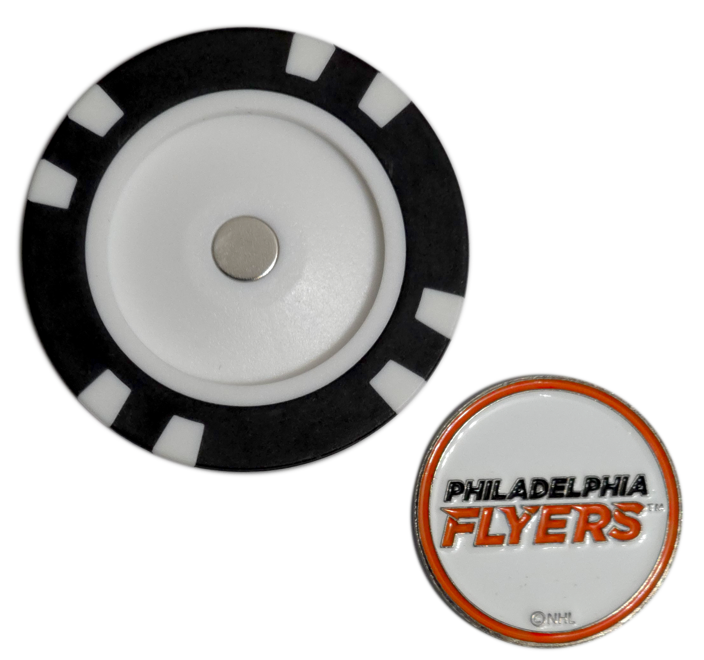Officially Licensed Philadelphia Flyers Poker Chip Golf Ball Marker
