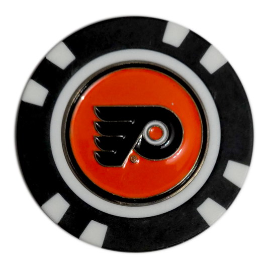 Officially Licensed Philadelphia Flyers Poker Chip Golf Ball Marker
