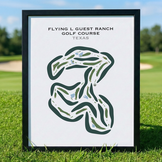 Flying L Guest Ranch Golf Course, Texas - Printed Golf Courses