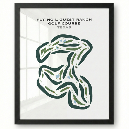 Flying L Guest Ranch Golf Course, Texas - Printed Golf Courses