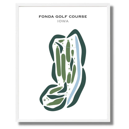 Fonda Golf Course, Iowa - Printed Golf Courses