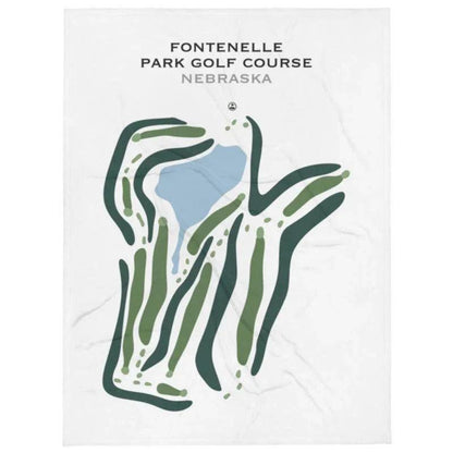 Fontenelle Park Golf Course, Nebraska - Printed Golf Course