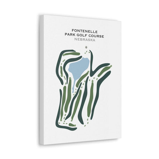 Fontenelle Park Golf Course, Nebraska - Printed Golf Course