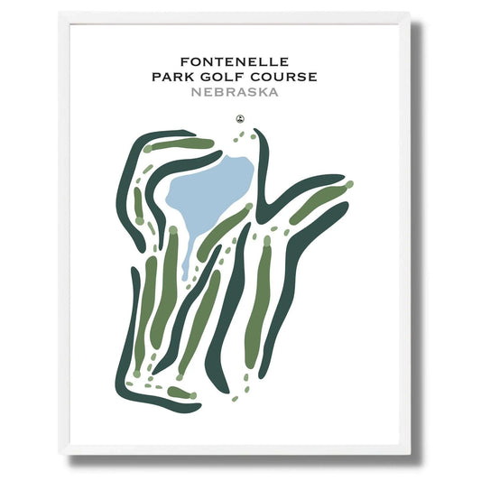 Fontenelle Park Golf Course, Nebraska - Printed Golf Course