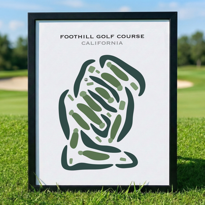 Foothill Golf Course, California - Printed Golf Courses