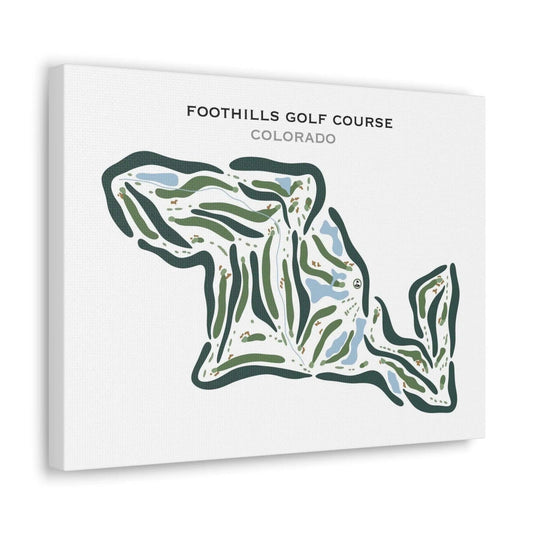 Foothills Golf Course, Colorado - Printed Golf Course