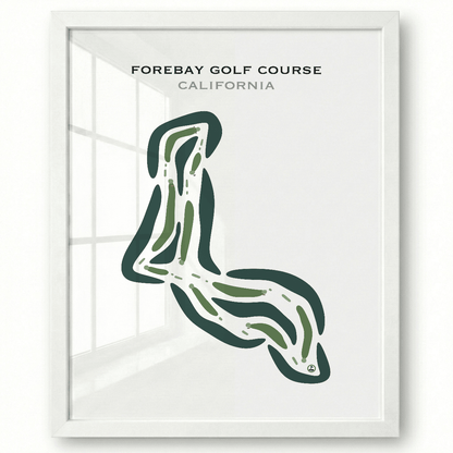 Forebay Golf Course, California - Printed Golf Courses