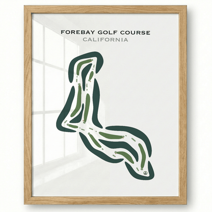 Forebay Golf Course, California - Printed Golf Courses