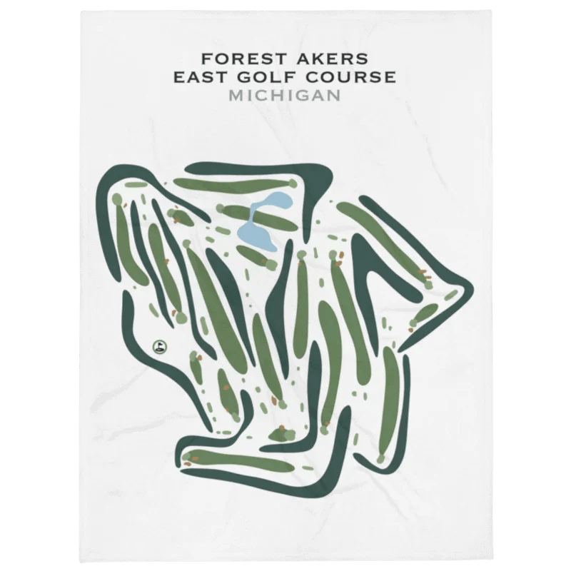 Forest Akers East Golf Course, Michigan - Printed Golf Courses