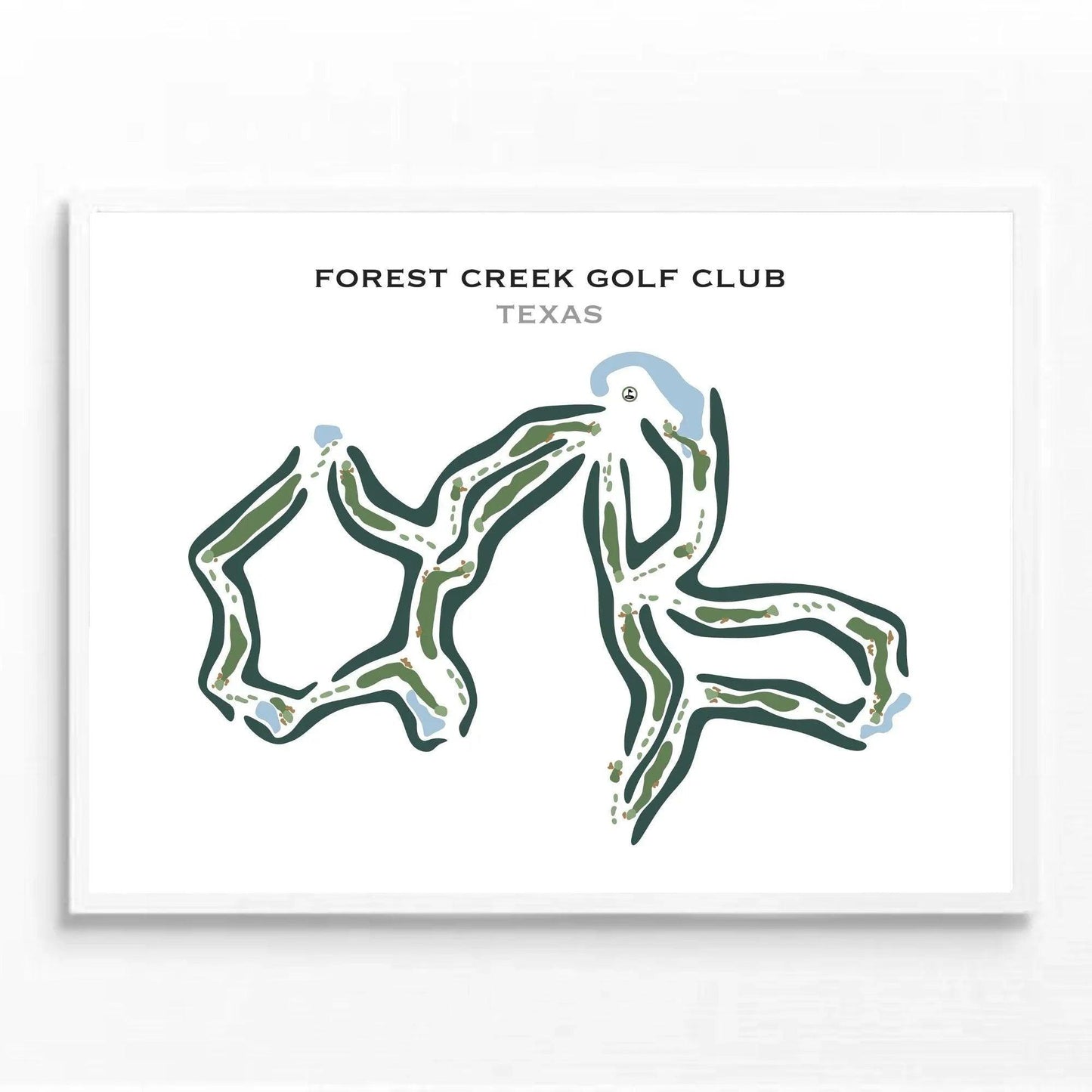 Forest Creek Golf Club, Texas - Printed Golf Courses