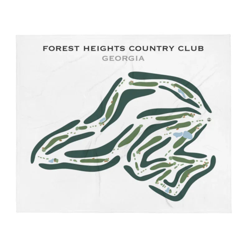 Forest Heights Country Club, Georgia - Printed Golf Course