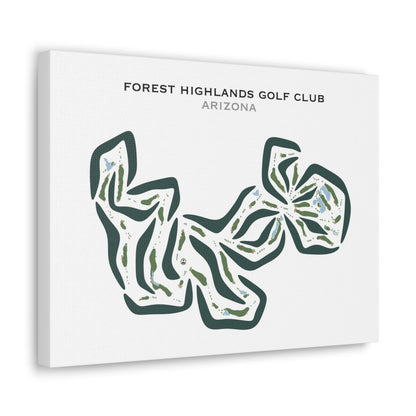 Forest Highlands Golf Club, Arizona - Printed Golf Courses