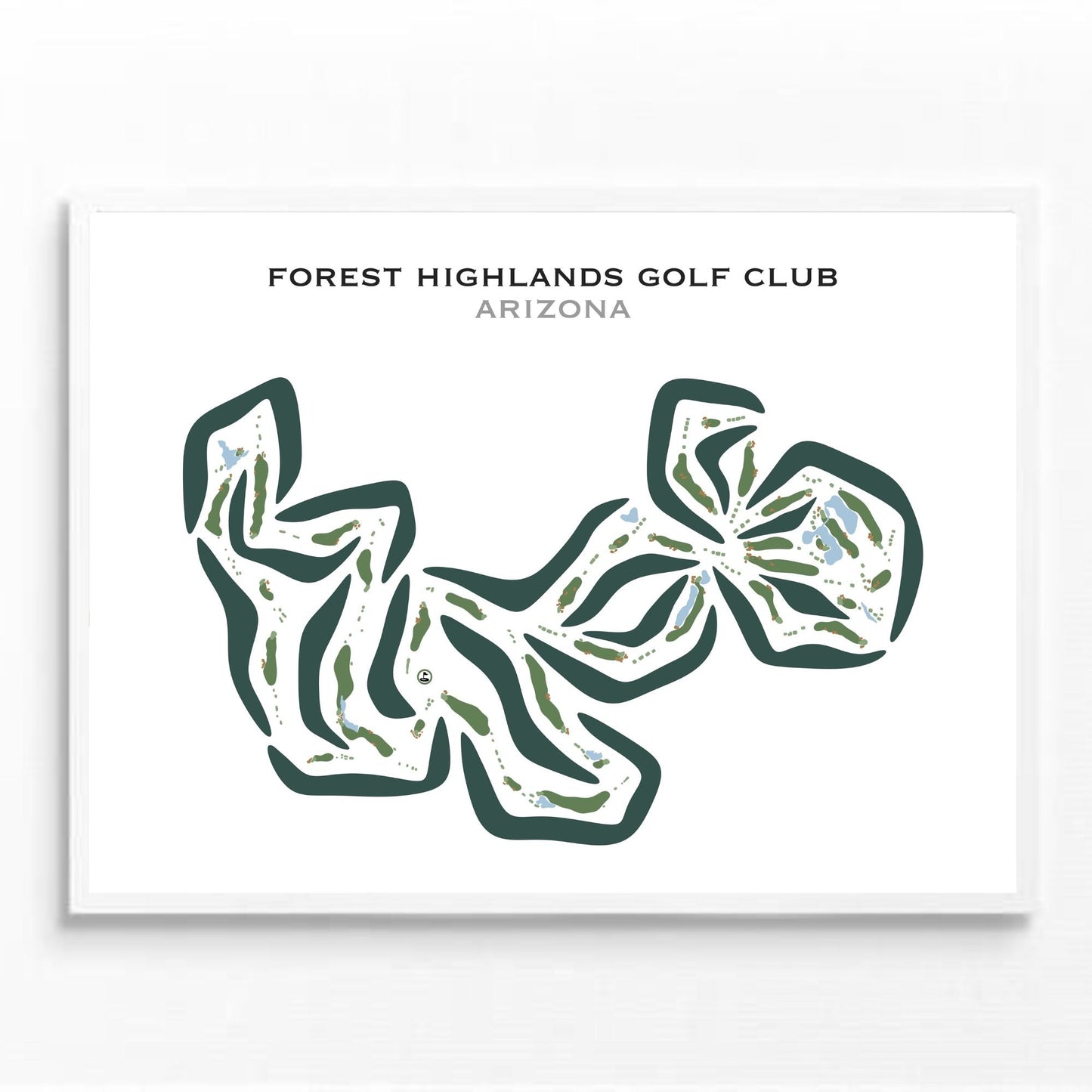 Forest Highlands Golf Club, Arizona - Printed Golf Courses