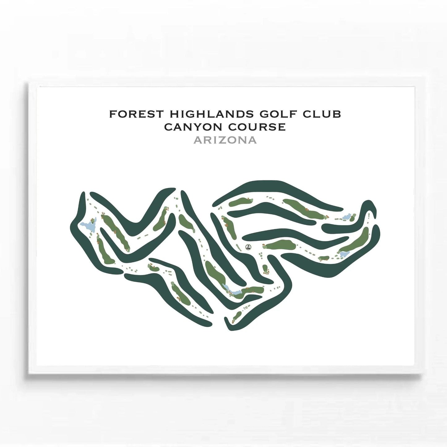 Forest Highlands Canyon Course, Arizona - Printed Golf Courses