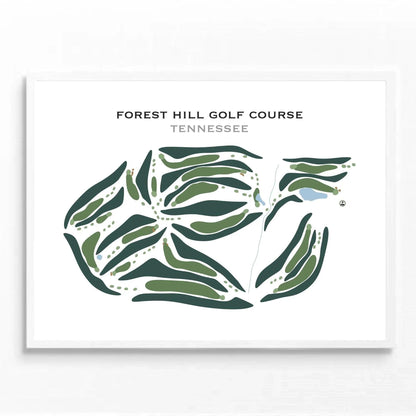 Forest Hill Golf Course, Tennessee - Printed Golf Courses