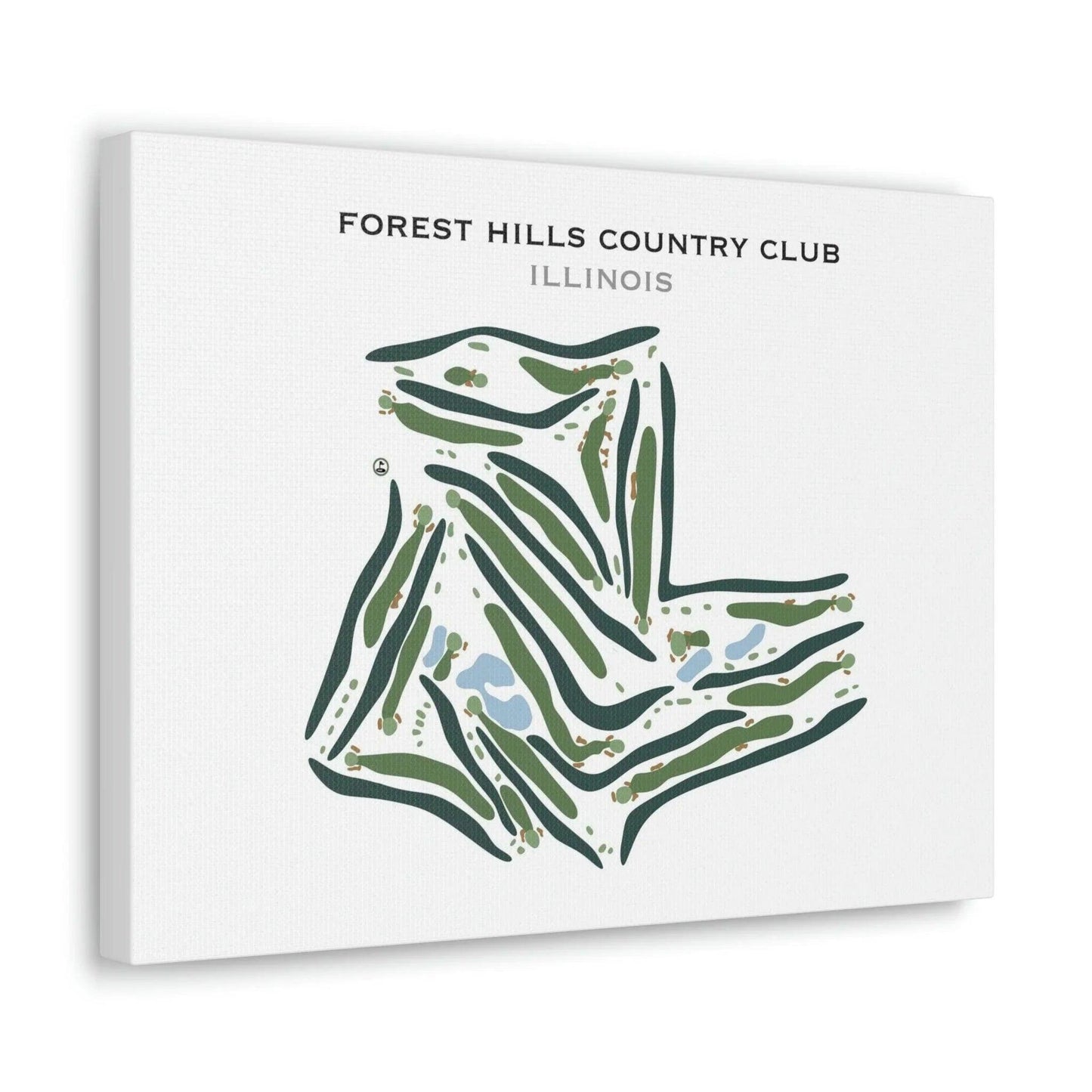 Forest Hills Country Club, Illinois - Printed Golf Courses